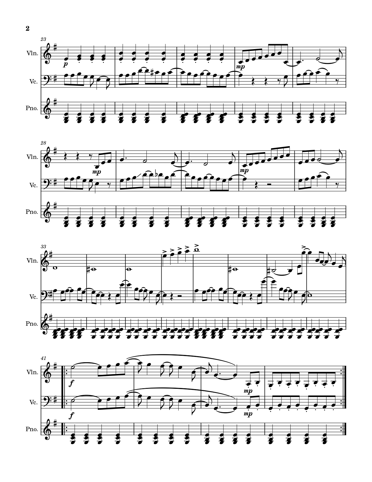 The full score first page